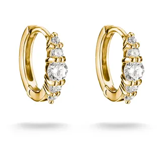 Thomas Sabo Creolen gelbgoldfarben mit Zirkonia 375 2013796