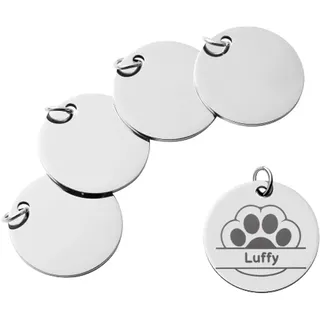 Bambu Lab Round Stainless Steel Tag (5PCS), Größe: Small