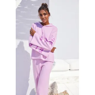 Hoodie ELBSAND "-Kapuzensweatshirt" Gr. 32/34, rosa Damen Sweatshirts -jacken mit Logostickerei, Loungewear Bestseller