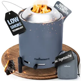 flammenwerk Tischfeuer Ø 16,5 cm Grau