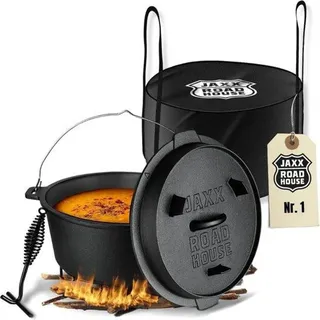 Famanu Dutch Oven Set 9 Liter - mit Zubehör, inkl. Deksellifter und Tragetasche