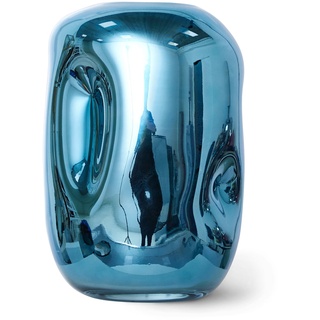 HKliving - Objects Chrome Vase, blau