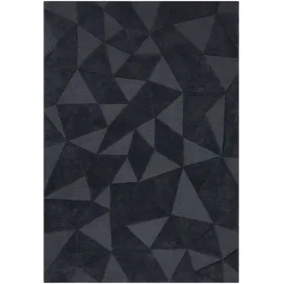 KADIMA DESIGN Deben Troy Wollteppich 120 x 170 cm Anthrazit
