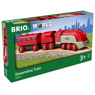 BRIO® Spielzeugeisenbahn-Lokomotive Brio World Eisenbahn Zug Highspeed-Dampfzug 3 Teile 33557