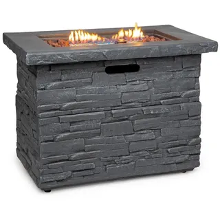 blumfeldt Feuerschale Anafi, (Set), Gasheizgerät terrassenheizstrahler Outdoor grau