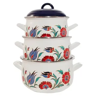 Serenk Premium Kochtopf-Set 3-tlg. 18 cm + 20 cm + 22 cm