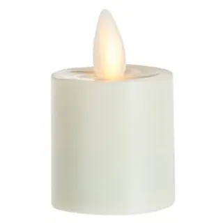 Sompex LED Teelicht Flame mit Timer, 3,6 x 3,1cm, Elfenbein, fernbedienbar