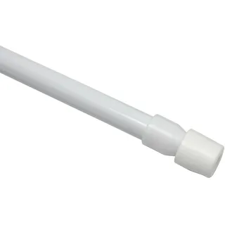 GARDINIA Klemmstange 1-läufig Ø 8 mm 45 cm Weiß