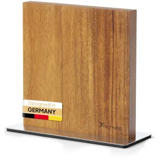 Mahona Magnetischer Messerblock ohne Messer aus Akazienholz. Mit diesem magnetischen Stabmesserset setzen Sie jede Küche in Szene. Der perfekte Messerblock magnetisch, doppelseitig und aus Holz