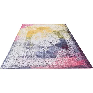 Teppich GINO FALCONE "Cosima-119" Teppiche Gr. B/L: 130 cm x 190 cm, 3 mm, 1 St., bunt Orientalische Muster gewebter Jaquard-Teppich, mit Chenillegarn, moderne Orient-Optik