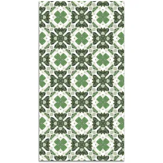 Panorama Vinylteppich - Modell Orientalische Grün Mosaik Hydraulik - 40x80 cm - Verschiedene Größen - Deko Küche, Läufer und Outdoor