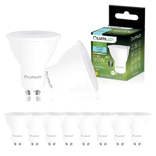 Lumiled HUAMu GU10 LED Lampe 9W Ersetzt 90W Halogen, Keramikgehäuse, 6500K Kaltweiß, 120° Lumiled