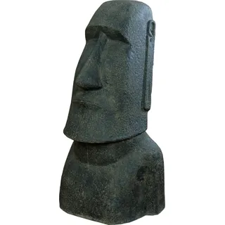 korb.outlet Moai Kopf Steinguss/Osterinseln Statue Figur für Haus und Garten/Gartenskulpturen Stein Guss/Figuren 100 cm
