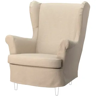 IKEA STRANDMON Schonbezug für Ohrensessel Naggen beige Naggen beige
