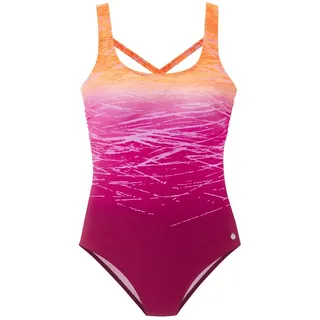 LASCANA Badeanzug Damen Orange/Berry 48 Cup B