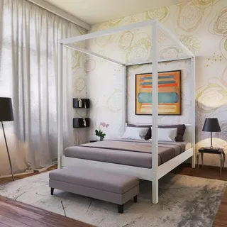 le quai des affaires Romance 160 x 200 cm Weiß