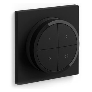 Philips Funkfernbedienung Hue Tap Dial schwarz, Dimmfunktion, Lichtsteuerung, mit Wandhalterung