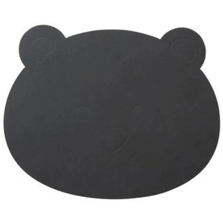 Platzset, »Lind DNA Tischset BEAR 38x30cm Nupo anthrazit 9831«, LIND DNA grau