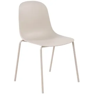 furnicato Esszimmerstuhl Stapelstuhl Hardin 85x51x53 cm hellgrau (1 St) grau