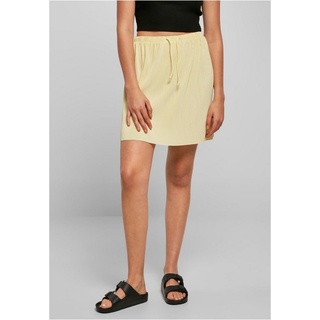 URBAN CLASSICS Jerseyrock Damen Ladies Plisse Mini Skirt (1-tlg) gelb XXL