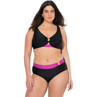 Ulla Popken Damen große Größen Übergrößen Plus Size Bikini, Sophia, farbakzent - 52
