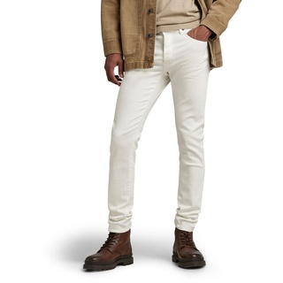 G-STAR RAW Herren 3301 Slim Jeans, Weiß (white gd 51001-C258-G006), 31W / 34L