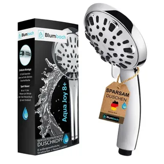 blumbach BLUMBACH® Duschkopf wassersparend Aqua Joy - Shower Head mit 8 Strahlarten