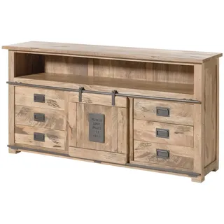 MASSIVMOEBEL24.DE Sideboard 180 x 90 x 45 cm Beige