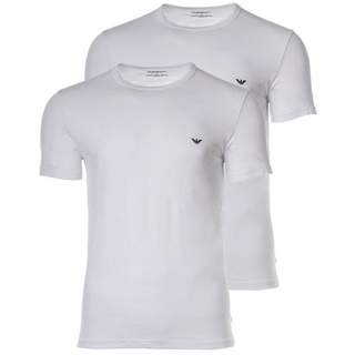 Emporio Armani T-Shirt Herren T-Shirt 2er Pack - Crew Neck, Rundhals bunt|weiß L (Large)