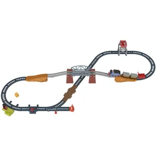 Fisher-Price ​Thomas & Friends 3-in-1 Pakettransport Zugset mit batteriebetriebenem Thomas für Kinder im Kindergartenalter ab 3 Jahren, HGX64, Nicht Zutreffend