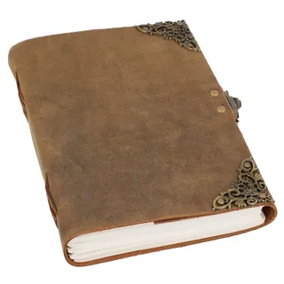 Gusti Leder Notizbuch Gerendiell A5 Braun