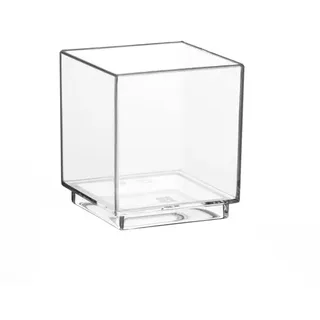 Papstar Fingerfood-Schalen 10524 - Schalen, PS eckig 55 ml 4,7 cm x 4,2 cm x 4,2 cm glasklar