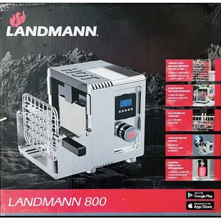 LANDMANN Infrarot Hochtemperaturgrill 'LANDMANN 800' Piezozündung,800°C Leistung