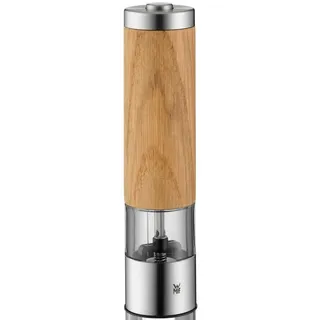 WMF Gewürzmühle Elektrische Gewürzmühle, Keramikmahlwerk, stufenloser Mahlgrad, Einhandbedienung mit integriertem Licht