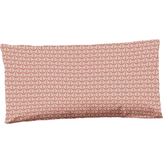 Kissenbezug HIP "Kanya" Kissenbezüge Gr. B/L: 40 cm x 80 cm, 1 St., Baumwolle-Satin, rosa (rosa, offwhite) Kissenbezüge gemustert mit graphischem Print