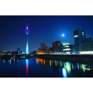 hansepuzzle 41514 - Düsseldorf Puzzle 2000 Teile | Orte Puzzle mit hochwertiger Puzzle Aufbewahrung: Kartonbox und Wieder verschließbarem Beutel | Puzzle-Maße: 90 x 60 cm