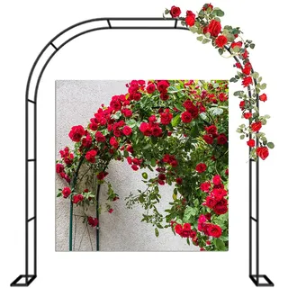 LYAH 120CM 140CM 180CM Metall Rosenbogen Gartenbogen 200CM 240CM 280CM 350CM Torbogen Pergola Rankhilfe Rankgitter Für Kletterpflanzen, Hochzeit Dekorationen Bogen, Freistehend (Size : 160x220x40CM)