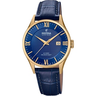 Quarzuhr FESTINA "Swiss Made Collection, F20010/3" Armbanduhren blau (dunkelblau) Herren Quarzuhren