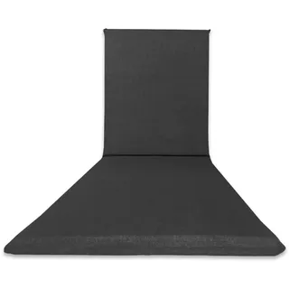 Il Tuo Artigiano Design Kissen fÙr Sonnenliege, unifarben, 190 x 60 x 4,5 cm, Anthrazit