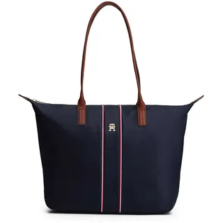 Tommy Hilfiger Popette Shopper Leder Space Blue/Braun