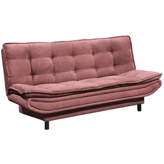Black Red White Schlafcouch Stoff 2-Sitzer Rot