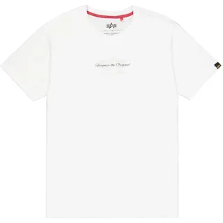 Alpha Industries T-Shirt, mit Label-Detail Modell Foam Weiss, XXL