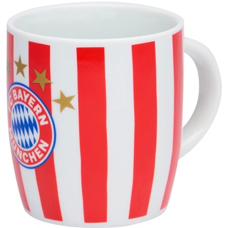 FC Bayern München Tasse Stripes | Streifen | Rot-Weiß | 0,3l