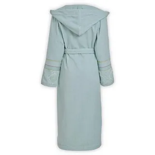 PiP Studio Bademantel Soft Zellige Bathrobe Blue L Blau 100% Cotton, terry, 450 GSM L 1, Bademantel Damen und Herren Morgenmantel Frottee