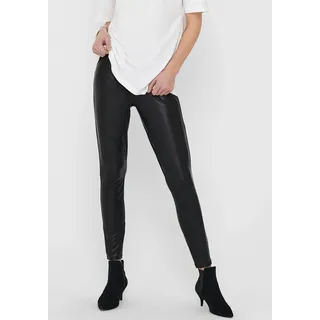 Only ONLCOOL COATED LEGGING NOOS Hosen Schwarz M