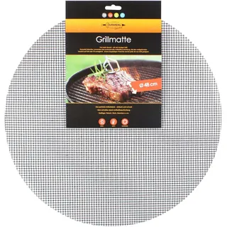 Broszio Durandal Grillmatte Ø 48 cm, Pfanne - Kochtopf, Schwarz