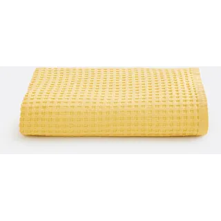 La Redoute Interieurs Handtuch Tifli, Baumwolle, Waffelpikee Hellgelb