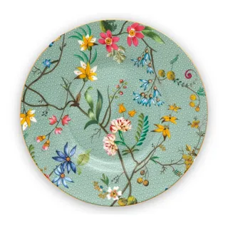 Pip Studio Jolie Flowers Blue Brotteller 12 cm blau 3er Set