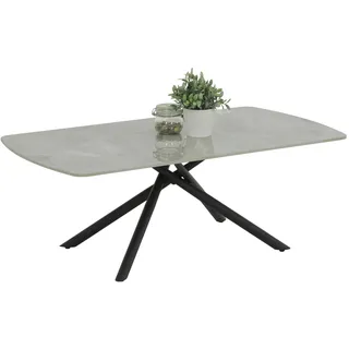 HELA Tische Couchtisch Fred Grau/Schwarz Metall 120 x 68 x 44 cm