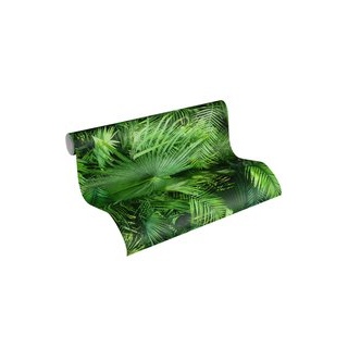 Vliestapete Palmen grün B/L: ca. 53x1005 cm - grün